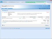 Abrechnung: der Warenkorb im Microsoft-Online-Services-Business-Portal. Abrechnung: der Warenkorb im Microsoft-Online-Services-Business-Portal.