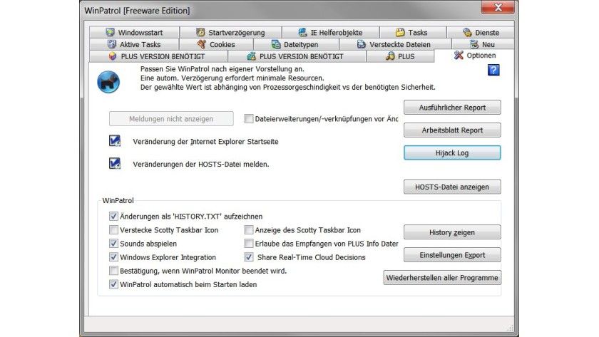 Winpatro Kostenloses Sicherheits-Tool: WinPatrol – Schutz vor gefährlichen ...