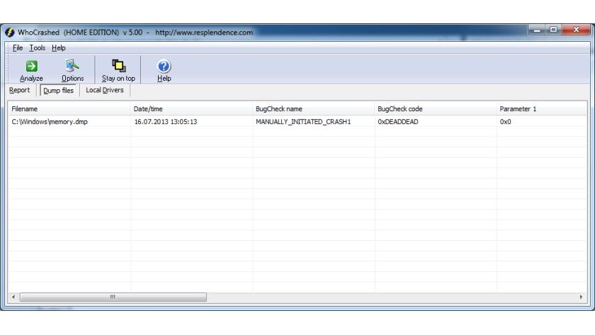 Whocrashed Software Analyse-Tool für Windows und Windows Server 2012: WhoCrashed ...