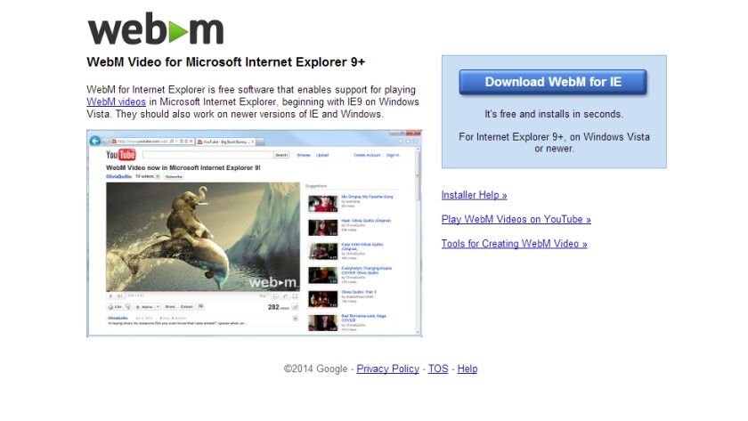 Unterst&uuml;tzung f&uuml;r WebM-Codec nachr&uuml;sten