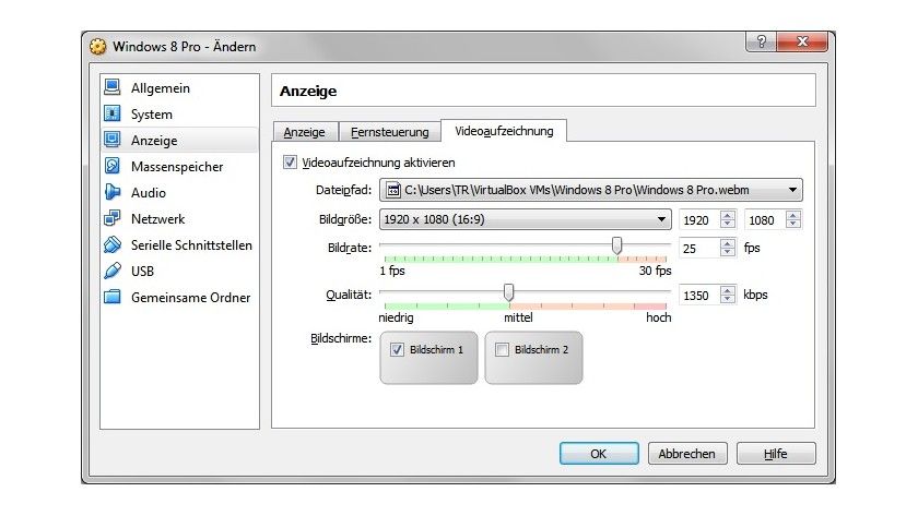 Screencast mit VirtualBox Screencast mit VirtualBox