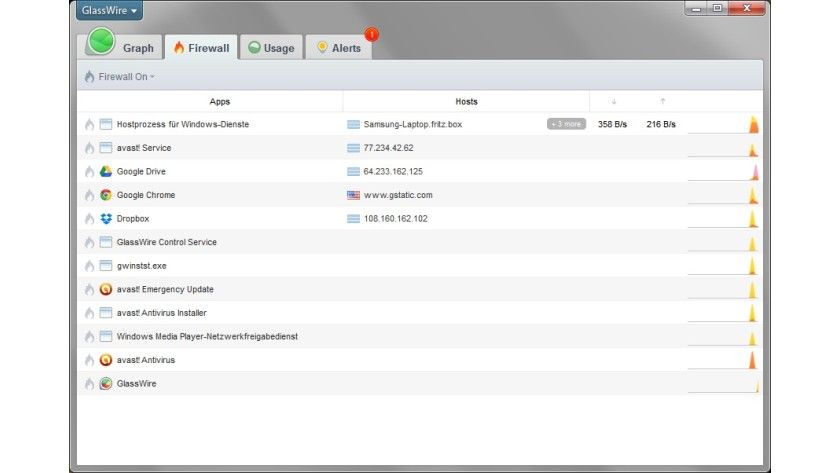 GlassWire - Tab GlassWire - Tab