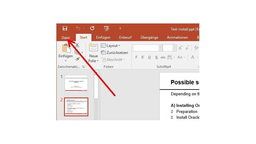 Microsoft Powerpoint 2016: Wörter und Zeichen in Powerpoint zählen ...